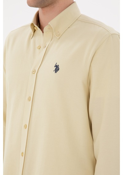 U.s. Polo Assn. Erkek Açık Haki Gömlek Basic 50306338-vr183 Acık Hakı