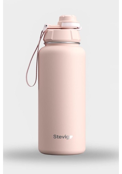 Stevig 1 Hand Leak-proof Sızdırmaz Çelik Termos 1000 Ml Icy Pınk St-219