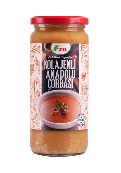 Kolajenli Anadolu Çorbası İlikli Kemik Suyundan 480ml X 3 Adet