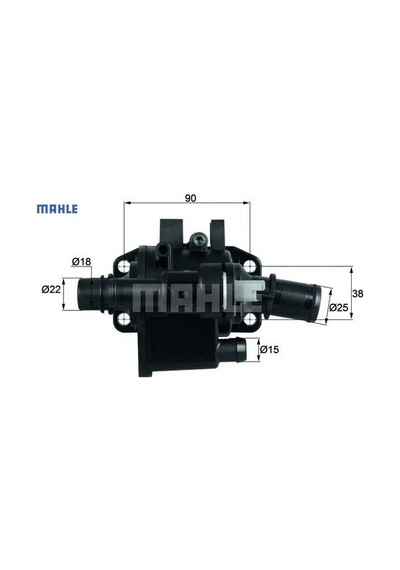 Termostat Komple 83c 3 206-307-bipper-c2-c3 1.4hdi/dv4td