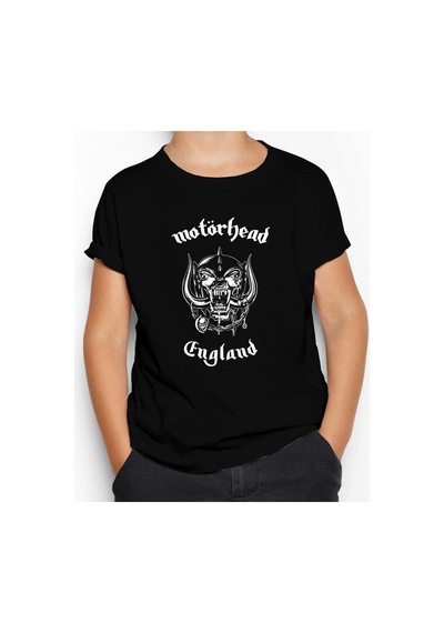 Zepplin Giyim Motörhead England Siyah Çocuk Tişört Siyah
