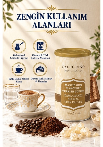 Caffe Rino Damla Sakızlı Türk Kahvesi 250 G