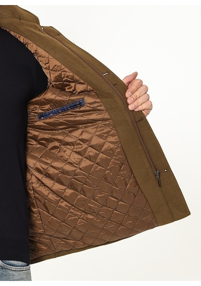 Plt8327 Dewberry Erkek Palto Camel