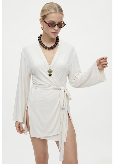 Ritnice Kadın Briana Ultra Soft Ekru Kimono