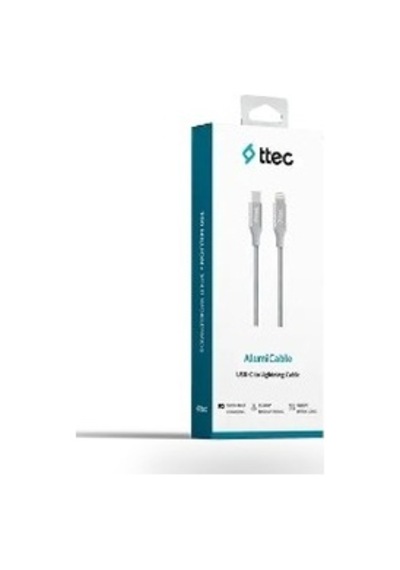 Ttec-alumicable Usb-c - Lightning Hızlı Şarj Kablosu 150 Cm Gümüş