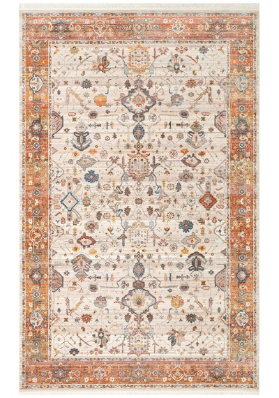Pıetra Pta 01 Cream Terra Sıcak Renk Tonlarını Etnik Desenler İle Buluşturan Yumuşak Tuşeli Makine Halısı Krem - Turuncu Pıetra Pta 01 Cream Terra Sıcak Renk Tonlarını Etnik Desenler İle Buluşturan Yumuşak Tuşeli Makine Halısı Krem - Turuncu