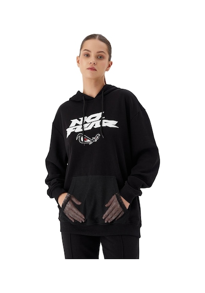 No Fear Kadın Kapüşonlu Sweatshirt Ben.72483 SiYAH