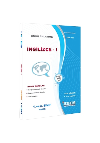 Aöf Egem Ingilizce-1 Güz Konu Anlatımlı Soru Bankası