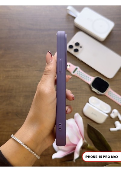 Apple iPhone 15 Pro Max Uyumlu Kamera Korumalı Darbeye Dayanıklı Renk Atmayan Keep Silikon Kılıf Eflatun Apple iPhone 15 Pro Max Uyumlu Kamera Korumalı Darbeye Dayanıklı Renk Atmayan Keep Silikon Kılıf Eflatun