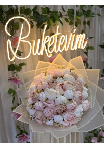 61'li Pudra Şakayık Buketi Diğer