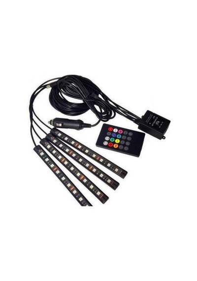 Müziğe Sese Duyarlı Ayak Altı Led Kumandalı Rgb Ayak Aydınlatması (554570413)