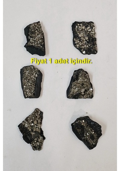 Piritli Şungit Doğal Parça 6dp