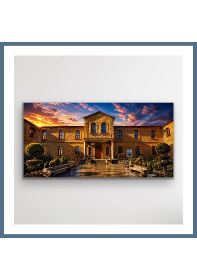Buradabulabilirsin Tarihi Yozgat Lisesi Kanvas Tablo 40x80 Cm Bbz Çok Renkli