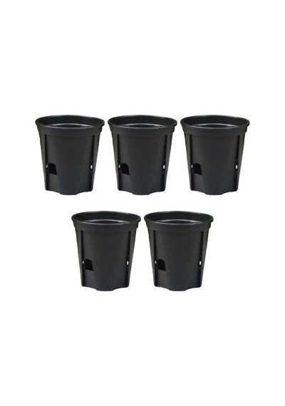 Su Emici Bitki Saksı, Oturma Odası Bahçe Balkonu İçin Su Doldurma Portu İle Basit Ekici 5pcs