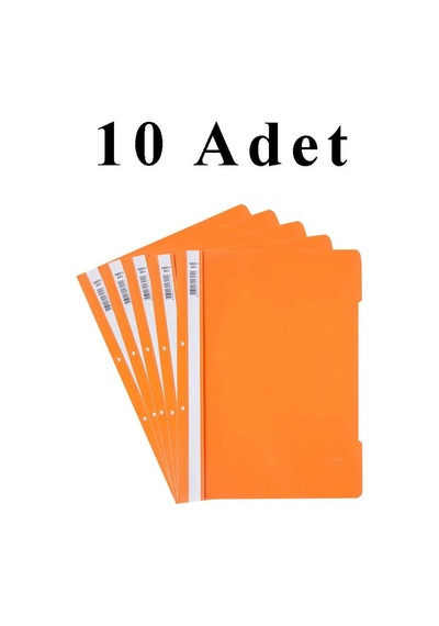 A4 Turuncu Telli Dosya 1 Paket 10 Adet