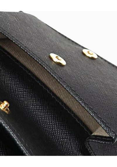 Marni Bifold Saffiano Deri Cüzdan, Şık Ve Kompakt Tasarım Siyah