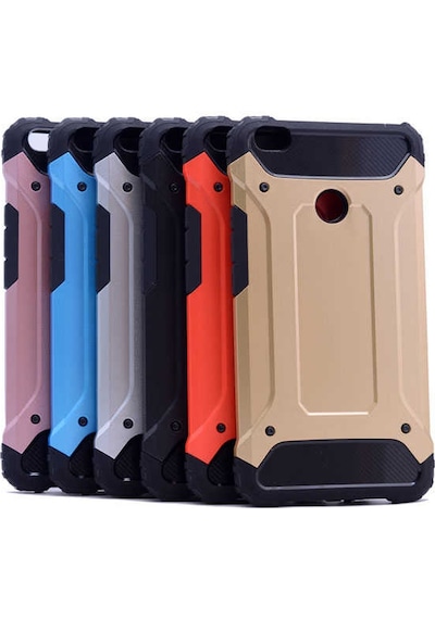 Kilifone - Xiaomi Mi Max / Mi Max 2 Uyumlu - Kılıf Çift Katman Koruyucu Crash Military Tank Kılıf - Siyah Siyah