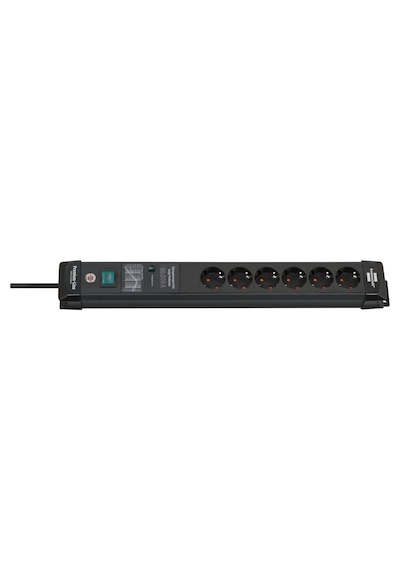 Brennenstuhl Premium-line 6 Soketli 3 Metre 60.000 Amper Akım Korumalı Parazit Giderici Priz