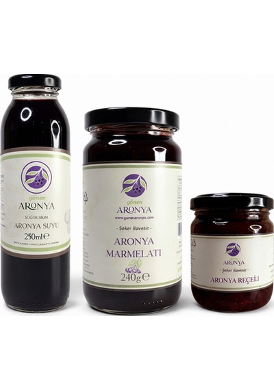 Aronya Lezzet Paketi 3 Lü Şeker İlavesiz