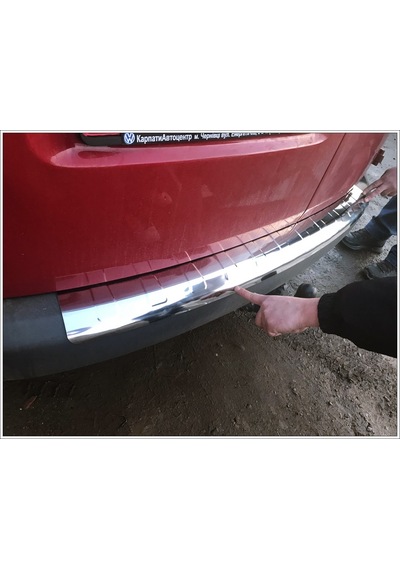 Vw Caddy Krom Arka Tampon Üstü Koruma P.Çelik 2004-2015 Arası