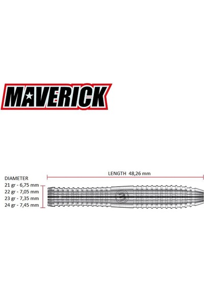 Winmau Maverick % 80 Tungsten Çelik Uçlu Dart Oku