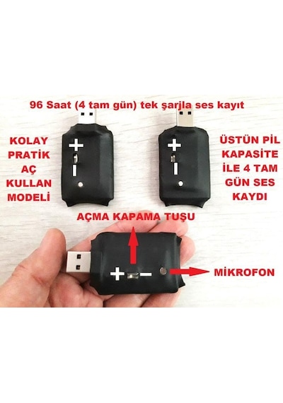 Minix 96 Saat Ses Yeni Versiyon Mini Usb Güvenlik Cihazı Sku: Smgstk86c1c51aa9