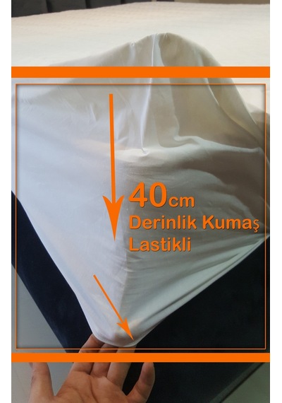 %100 Sıvı Geçirmez 100x200 180gr dolgulu pofuduk Yatak Alezi