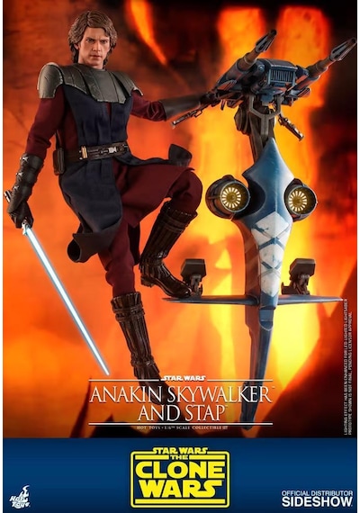 Hot Toys Anakin Skywalker and STAP Sixth Scale Figure Set - TMS20 906795 - The Clone Wars
