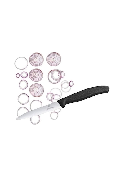 Victorinox Büyük Tırtıklı Siyah Bıçak Seti Özel 3'lü Çok Renkli