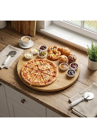 35 Cm Dönerli Bambu Yuvarlak Sunum Tepsisi, 360 Derece Dönebilen Pizza Ve Kahvaltı Sunum Tepsisi, Pizza Servis, Börek Servis, Peynir Ve Atıştırmalık Sunumu İçin Bambu Döner Tepsi 3535dnr Çok Renkli 35 Cm Dönerli Bambu Yuvarlak Sunum Tepsisi, 360 Derece Dönebilen Pizza Ve Kahvaltı Sunum Tepsisi, Pizza Servis, Börek Servis, Peynir Ve Atıştırmalık Sunumu İçin Bambu Döner Tepsi 3535dnr Çok Renkli