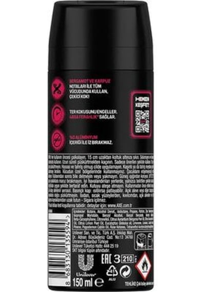 Axe Erkek Deodorant Number 10 Body Spray Limited Edition 150 Ml