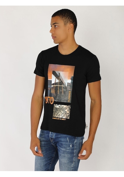Roberto Cavalli Erkek Tshirt /M.Rob.0421.14024 Siyah