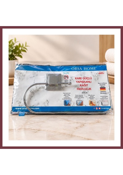 Storeşahin Yapışkanlı Metal Oval Açıklıklı Kağıt Havluluk Askısı Shn0720