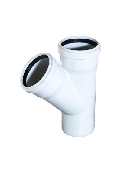 Mey İthalat Pvc Atık Su Borusu 110x110 Tek Çatal 45 Derece 10 Adet Diğer