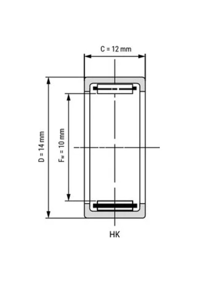 Hk 1012 Igneli Rulman 10X14X12 470663739