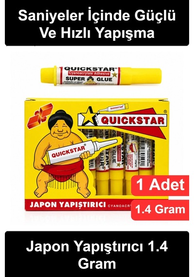 Japonyapıştırıcı 1.4 Gram Japon Yapıştırıcı Süper Glue Siyanoakrilat Hızlı Kuruyan Güçlü Sıvı Tutka