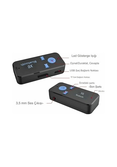Hadron Hd9004 Hafıza Kart Yuvalı Aux Araç Muzik Bluetooth Dongle