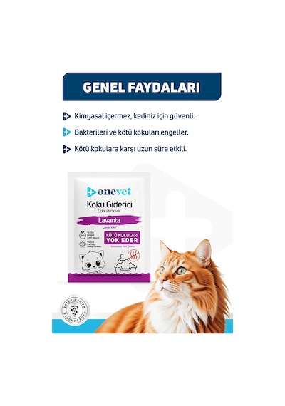 Onevet Kedi Kumu Koku Giderici Lavantalı 15 Adet 25 Gr