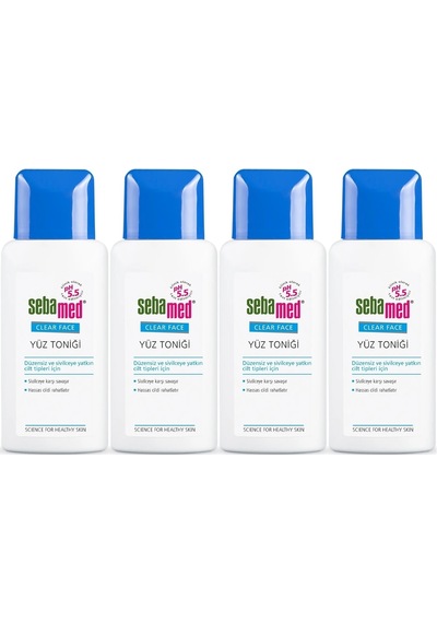 Sebamed Clear Face Temizleyici Yüz Toniği 150ml 4 Lü Set