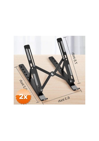 2 Adet Laptop Standı 7 Kademe Ayarlanabilir