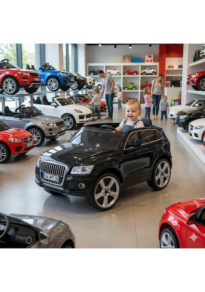 437 Q-suv Akülü Araba Jeep 12v Uzaktan Kumandalı Audi Babyhope Siyah