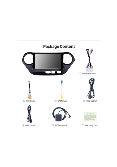 Hyundaı İ10 2014-2017 Multimedya Navigasyon Usb Kamera Carplayer