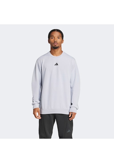 Adidas Designed For Training Crew Erkek Gri Antrenman Sweatshirtü Jp0927 Gri