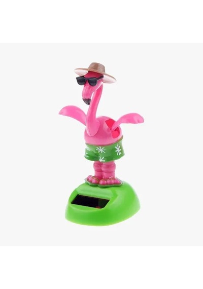 Güneş Enerjili Solar Sallanan Flamingo Figürü Çok Renkli