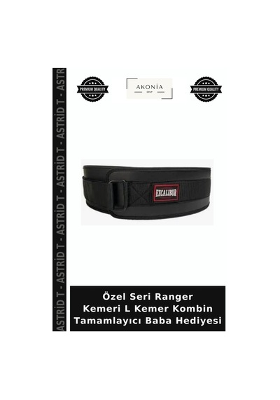 Astrid T Özel Seri Ranger Kemeri L Kemer Kombin Tamamlayıcı Baba Hediyesi Diğer