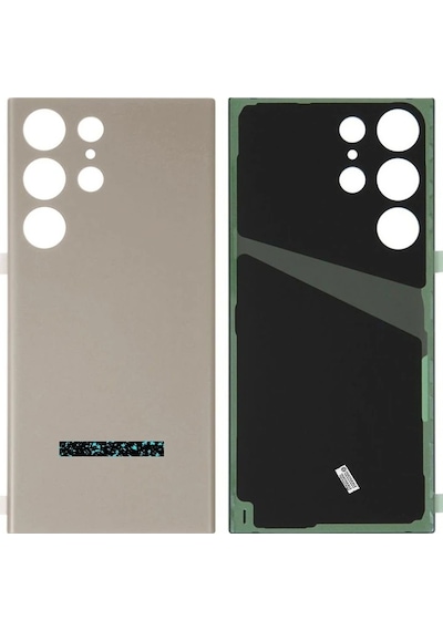 Samsung Galaxy Uyumlu S23 Ultra Sm-s918 Arka Kapak Krem Belirtilen