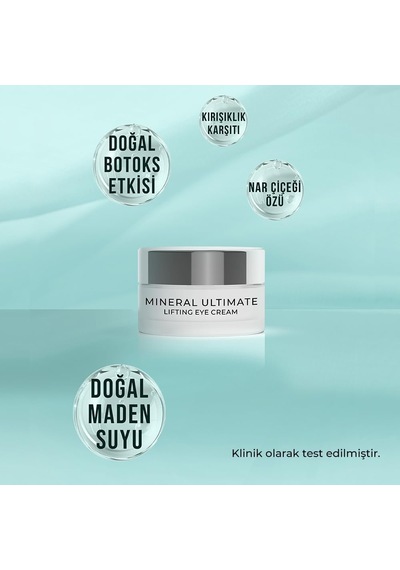 Sheida Mineral Ultimate Göz Kremi 20 Ml Kolajen &amp Hyaluronik Asitli, İnce Çizgi Karşıtı, Cilt Toparlayıc