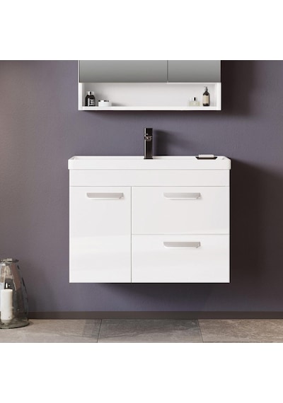 Orka Nova 80 Cm Mdf Beyaz Banyo Dolabı Alt Modül Ve Lavabo Beyaz Orka Nova 80 Cm Mdf Beyaz Banyo Dolabı Alt Modül Ve Lavabo Beyaz
