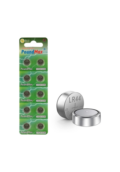 Lexroo 10 Adet Lr44 Ag13 A76, G13, L1154, Sr44, G13a 1,5 V Alkalin Düğme Pil Paketi Cıva İçermeyen