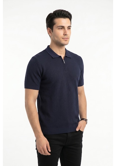 Baglan Erkek Spor Polo Yaka Triko Tişört Bgl-st05371 Lacivert